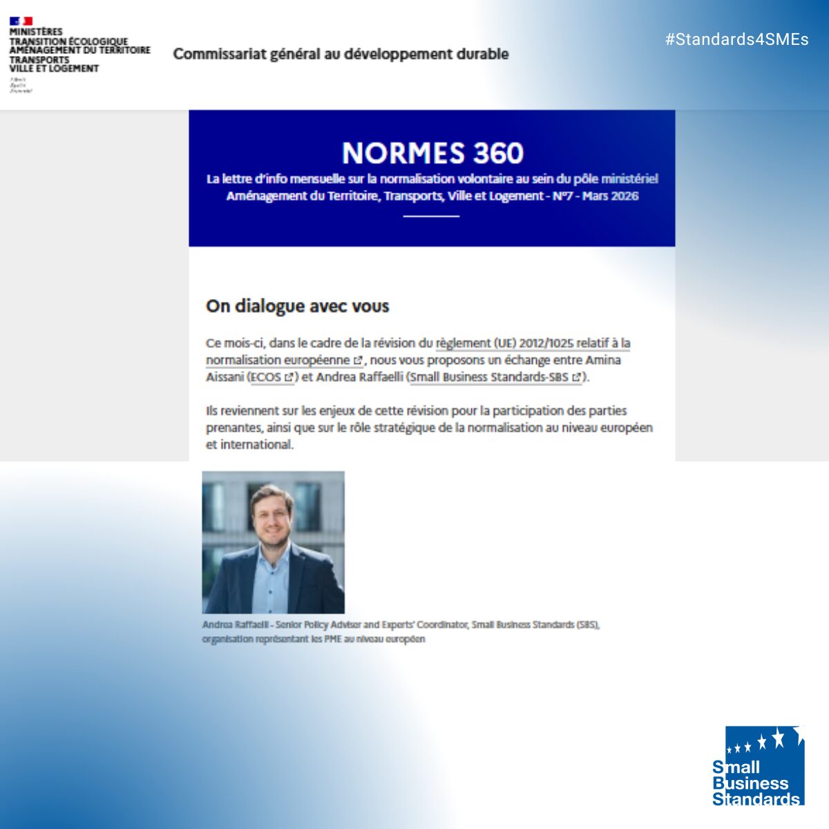 POST - Newsletter French Ministere • SBS